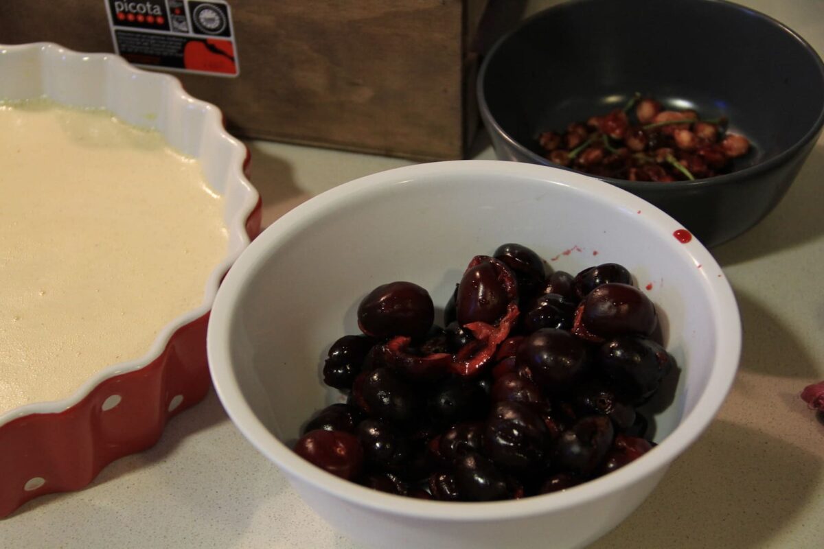 clafoutis de cerezas paso 9
