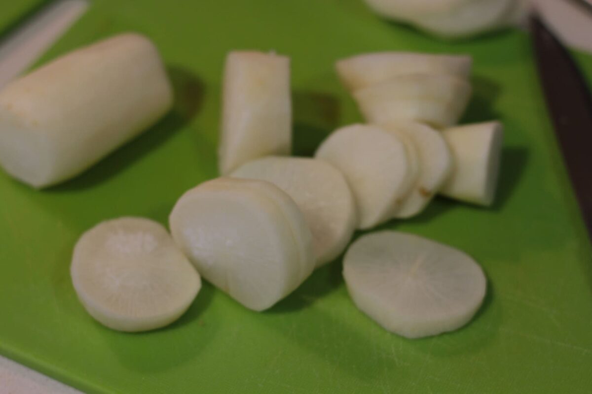 fabes rojas verduras paso 19