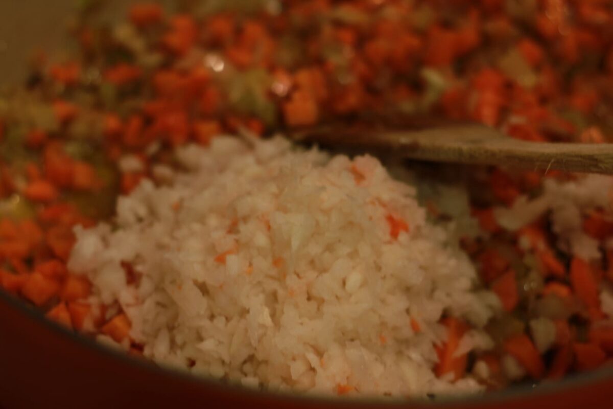 fabes rojas verduras paso 22