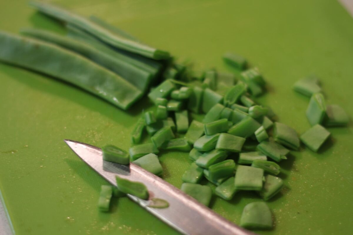fabes rojas verduras paso 24