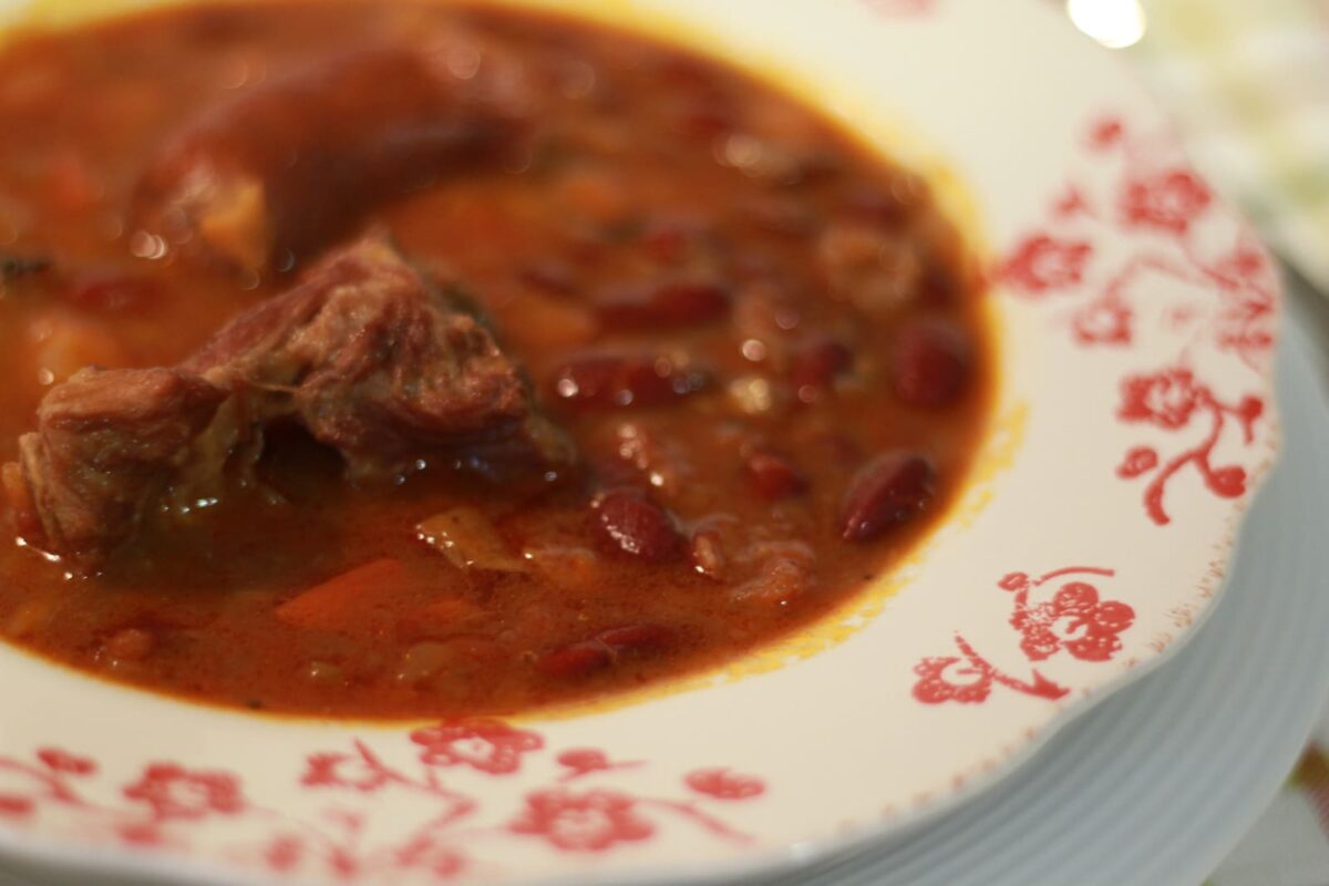 fabes rojas verduras paso 39