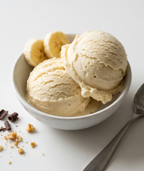 Helado de plátano. Un postre saludable y rápido