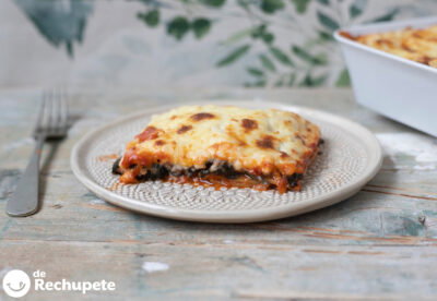Lasaña de espinacas. Receta fácil, saludable y deliciosa