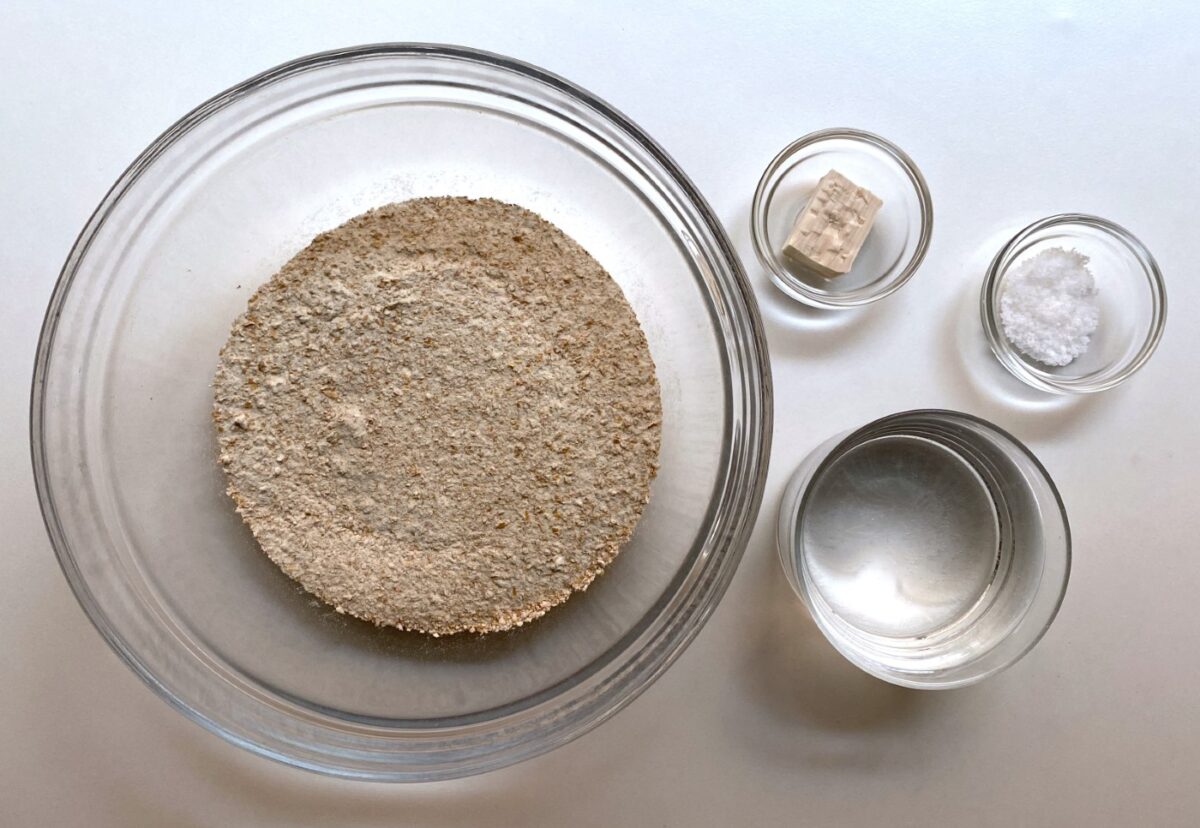 Masa de pizza integral con levadura normal o con masa madre