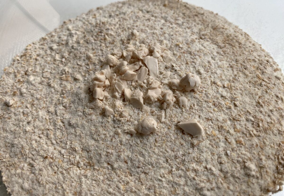 Masa de pizza integral con levadura normal o con masa madre