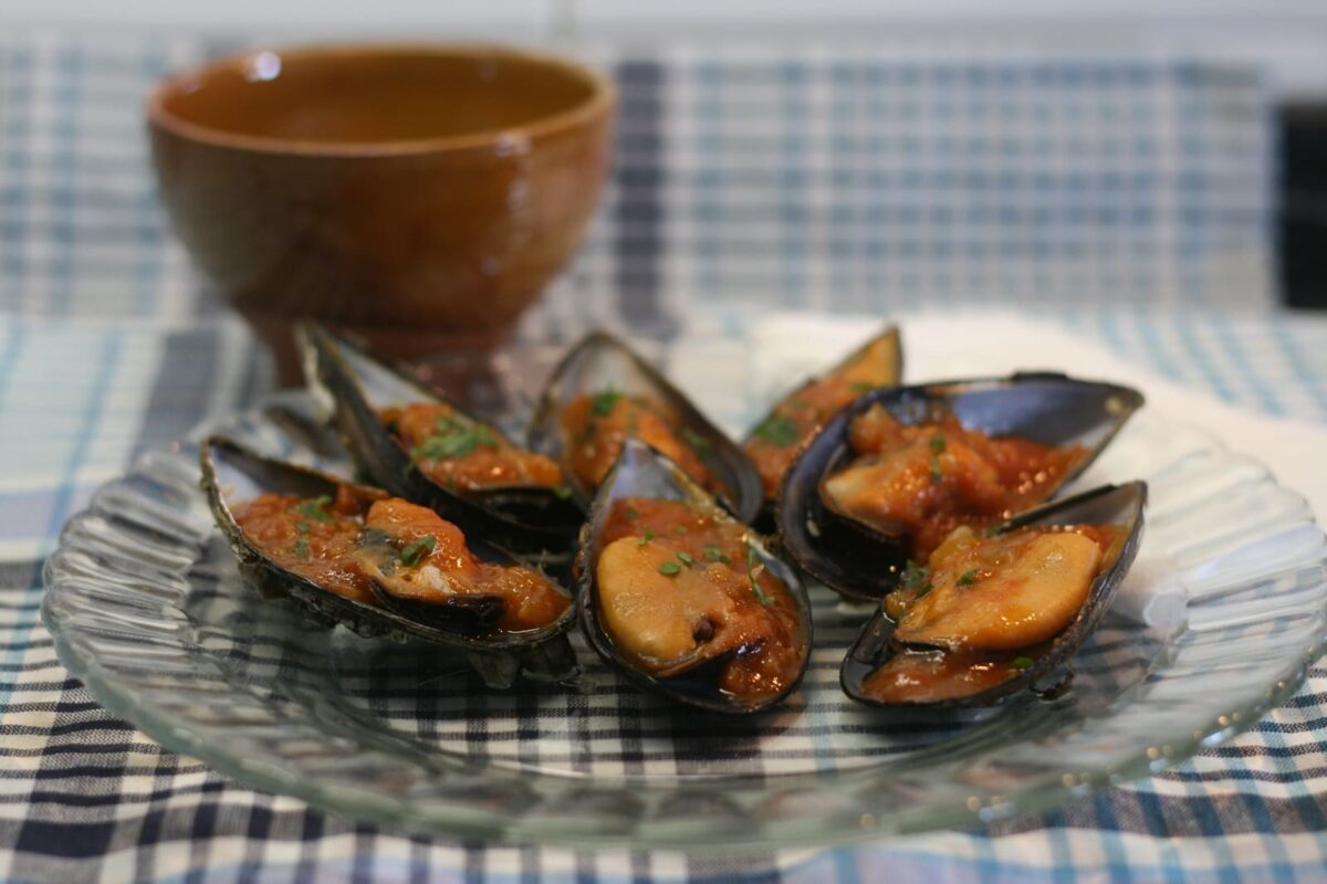 mejillones en salsa picante paso 19