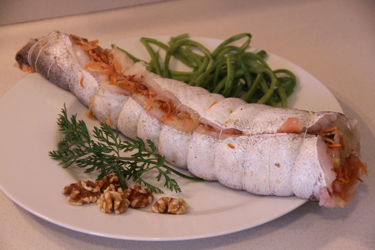 merluza rellena de salmón y nueces paso 18