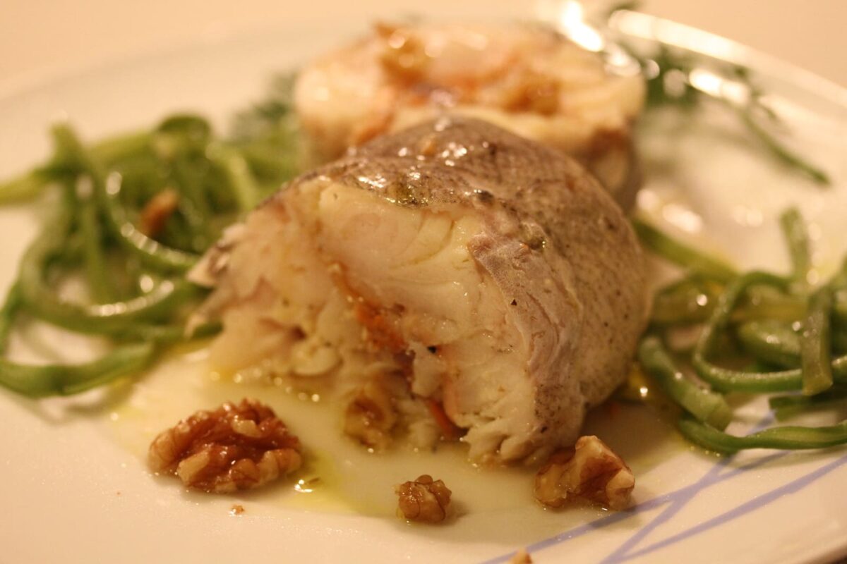 merluza rellena de salmón y nueces paso 28