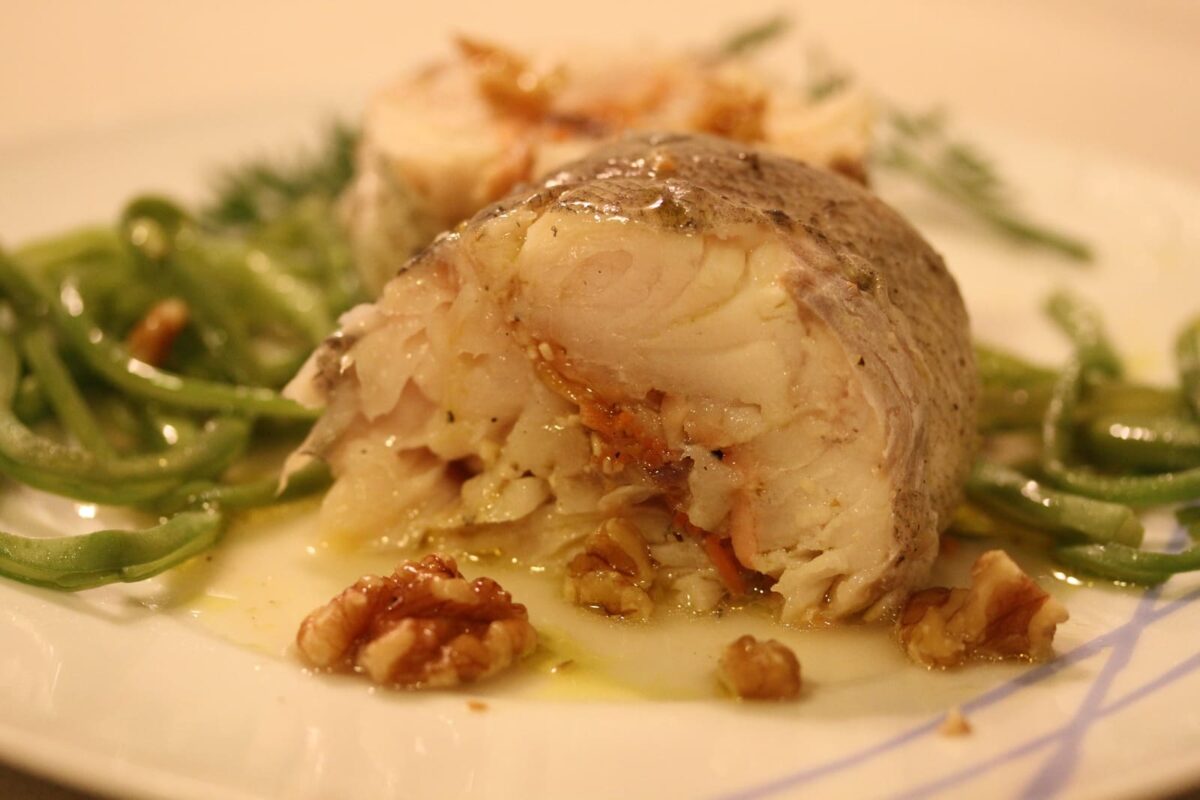 merluza rellena de salmón y nueces paso 29