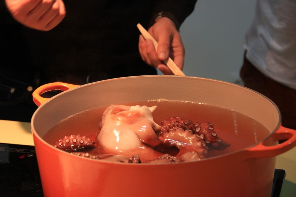 pulpo a la gallega tradicional paso 8