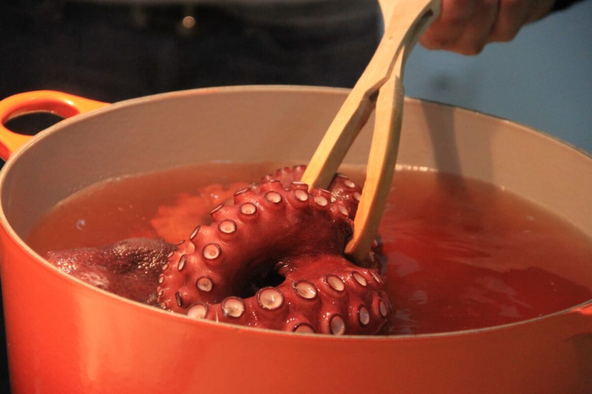 pulpo a la gallega tradicional paso 9