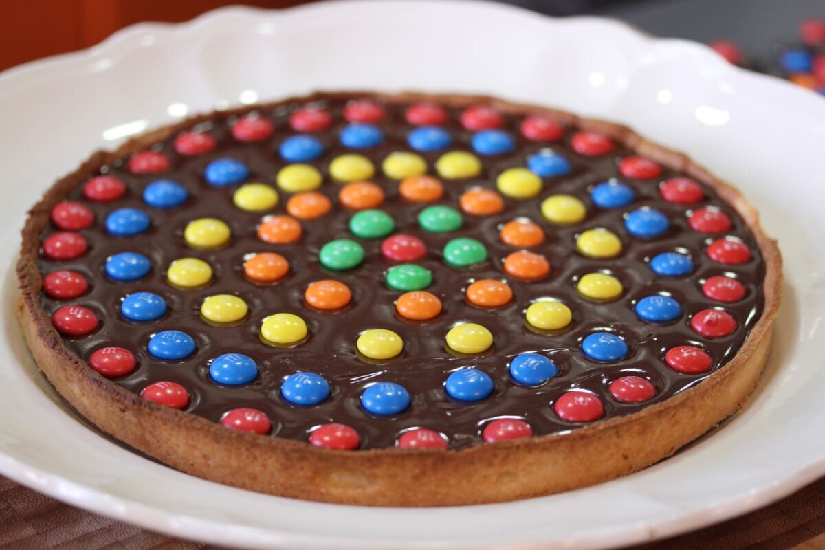 tarta de chocolate con mm paso 33