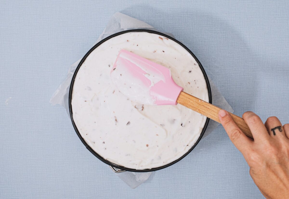 Tarta Stracciatella paso a paso y muy sencilla