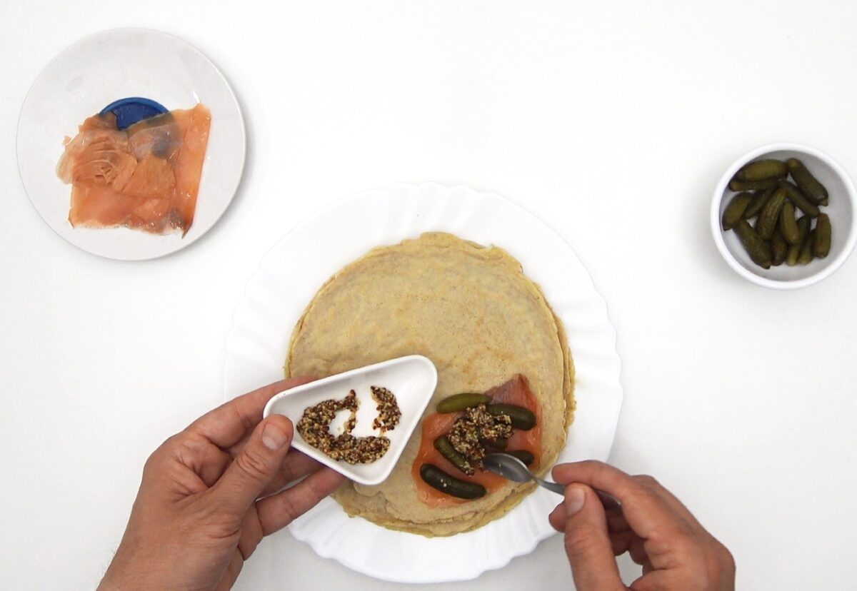 Tortillas de avena saladas con 4 rellenos diferentes