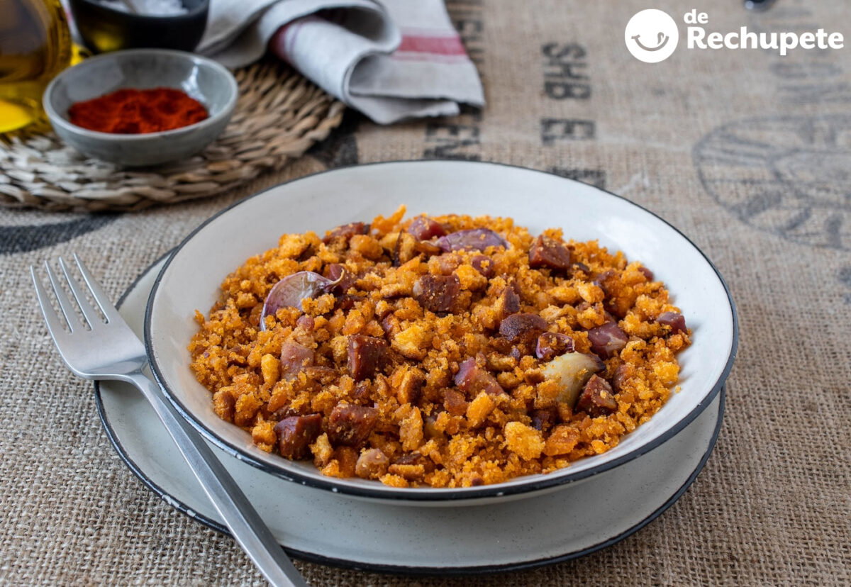 Migas al pastor. La receta tradicional de Aragón