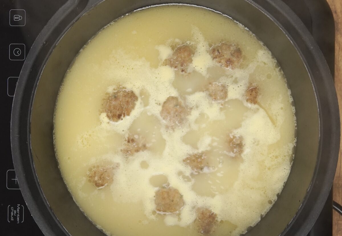 Albóndigas en caldo paso a paso