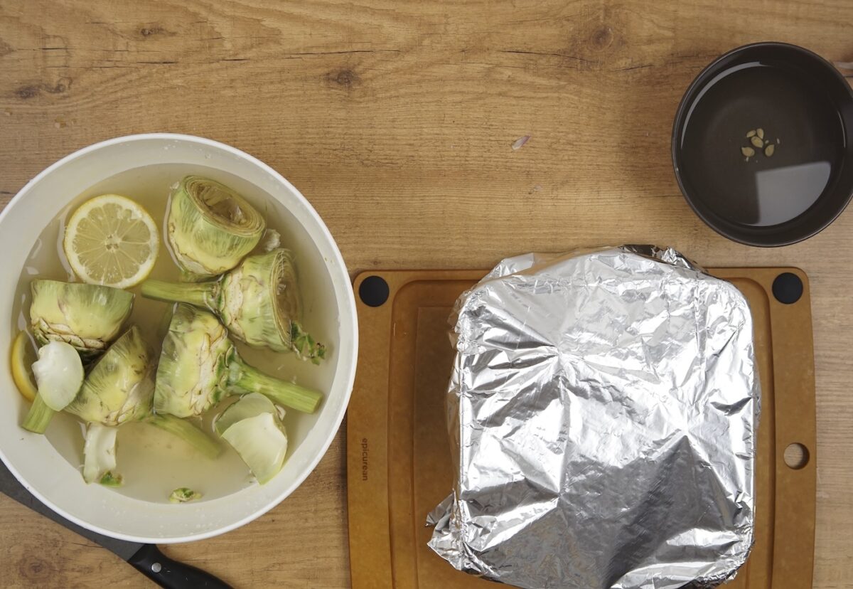 Alcachofas cocinadas de 3 formas: crudas, fritas y al horno