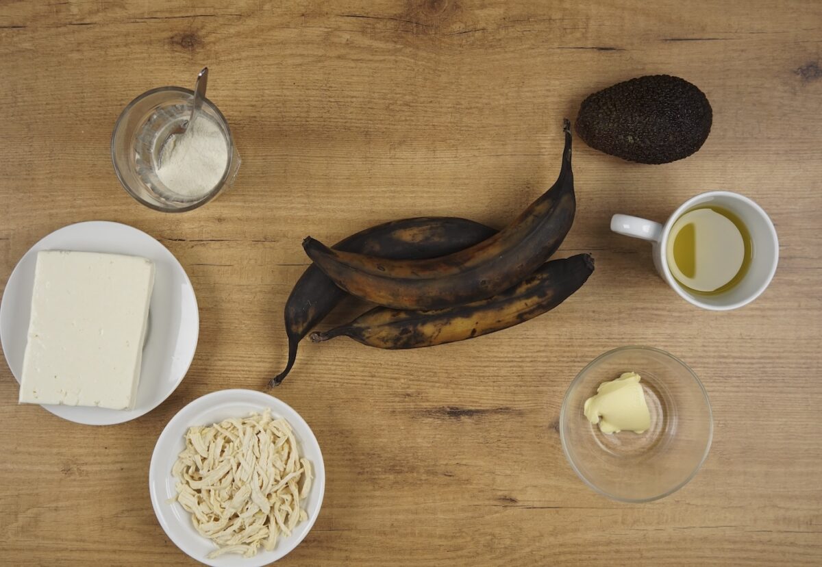 Arepas de plátano macho maduro paso a paso