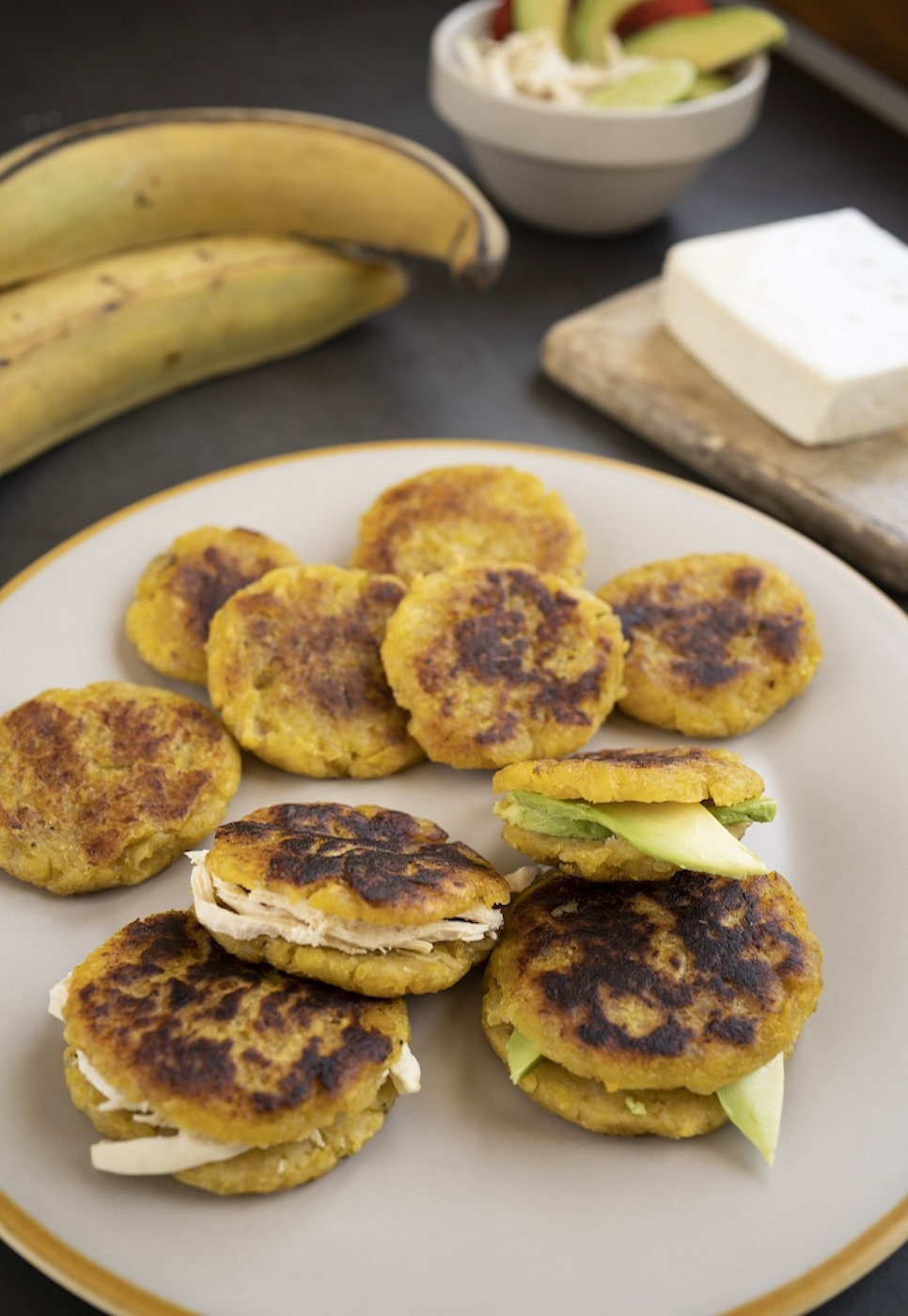 Arepas de plátano macho maduro paso a paso