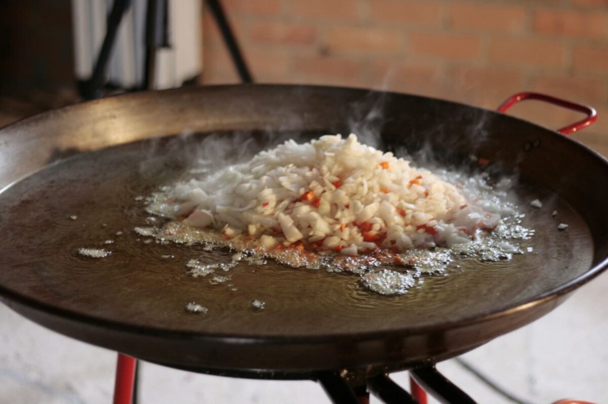 Arroz de las Fiestas do Boi en Allariz paso 1