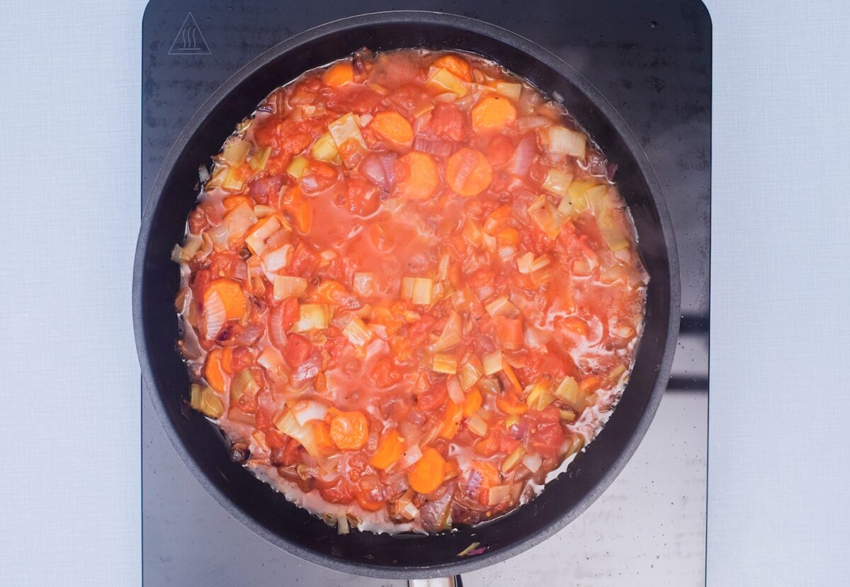 Salsa boloñesa vegetariana, perfecta para acompañar la pasta
