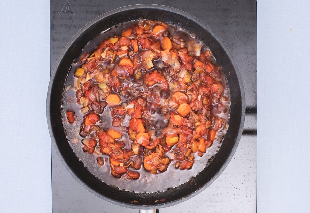 Salsa boloñesa vegetariana, perfecta para acompañar la pasta