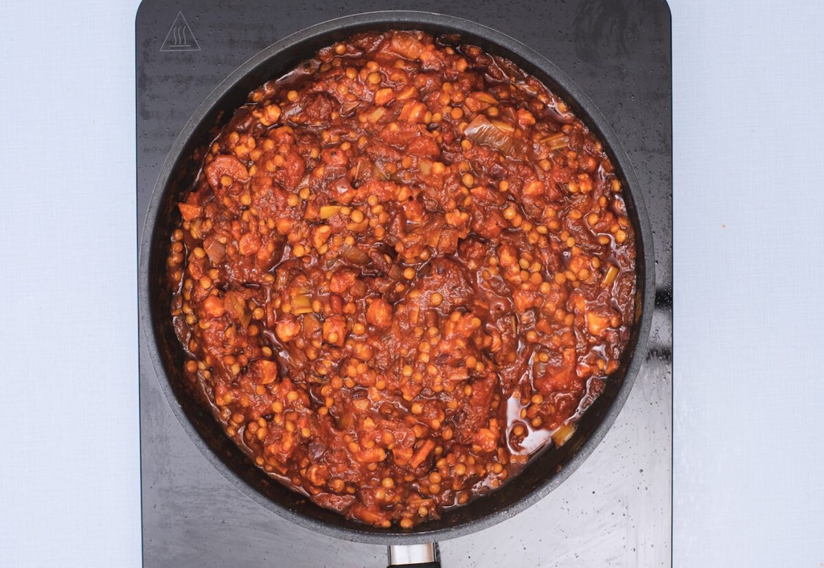 Salsa boloñesa vegetariana, perfecta para acompañar la pasta