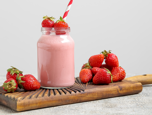 Batido de fresas
