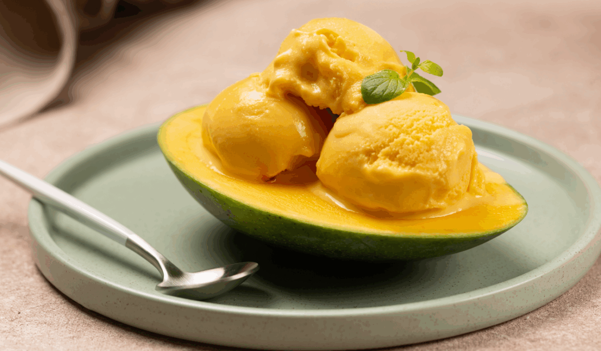 Helado de mango