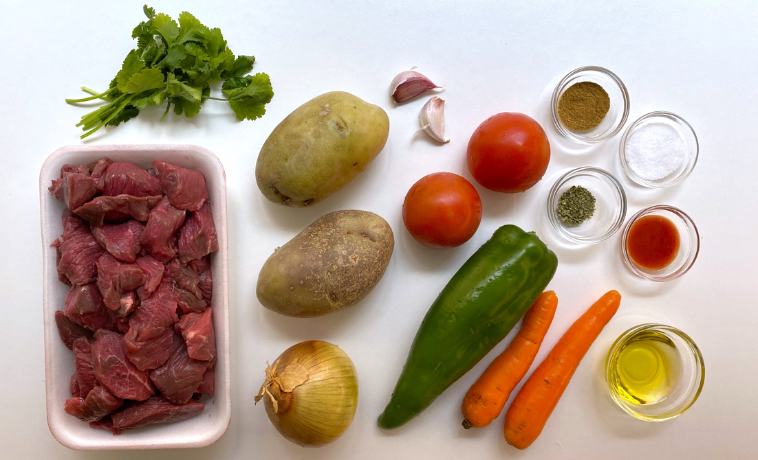 Estofado de carne al estilo colombiano