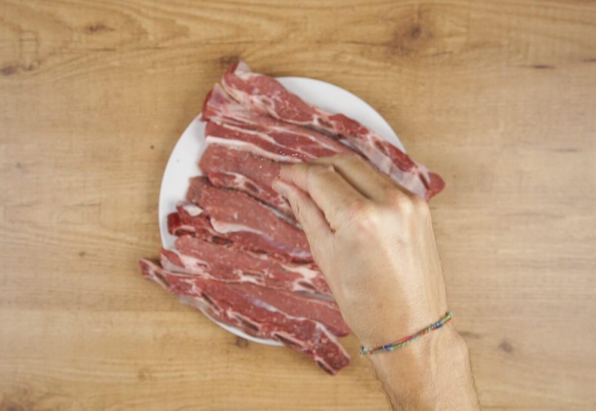 Costillas de ternera asadas con patatas paso a paso