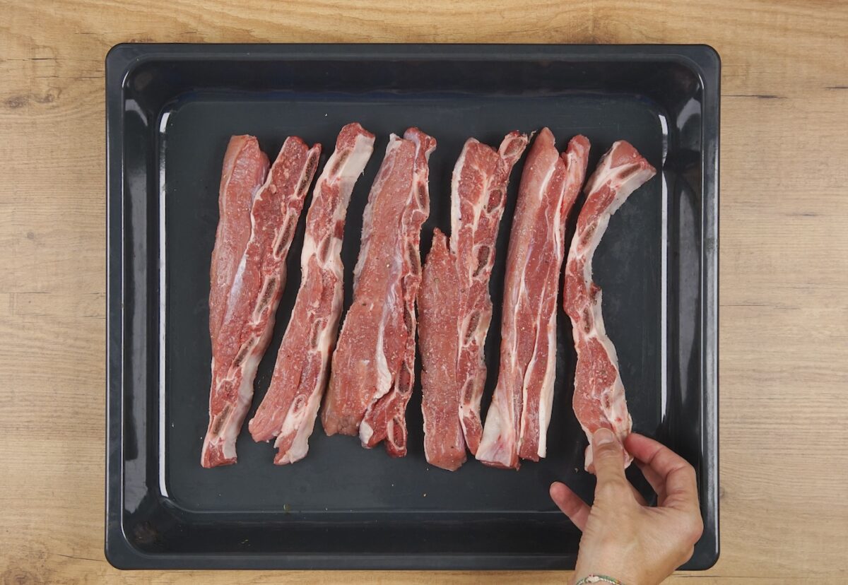Costillas de ternera asadas con patatas paso a paso