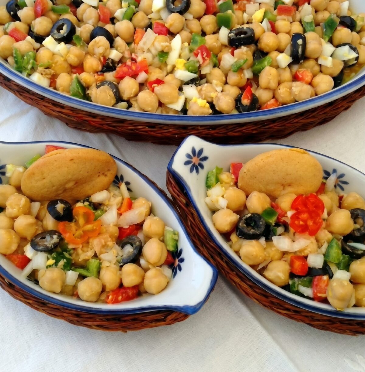 Ensalada de garbanzos con atún o bonito