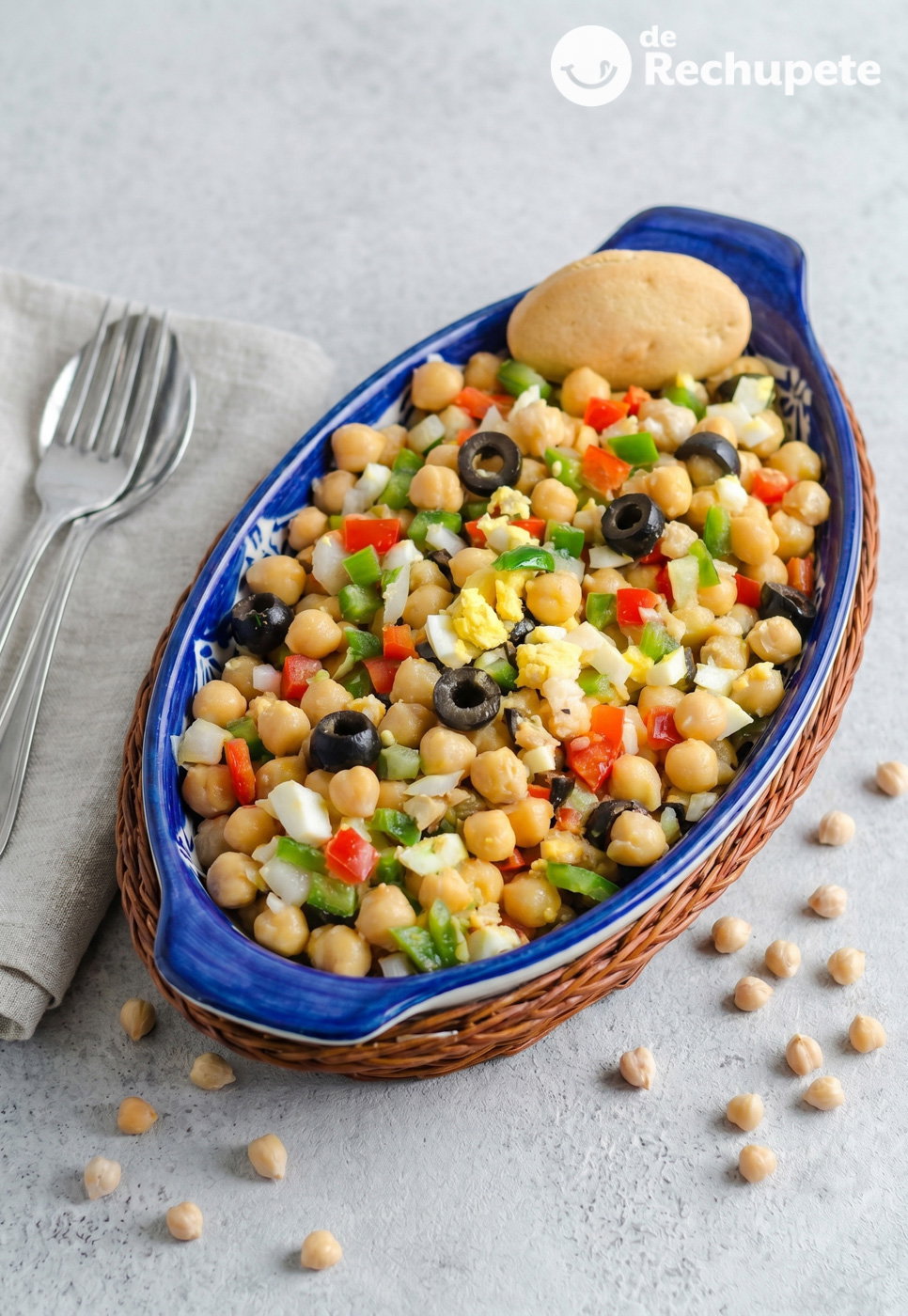 Ensalada de garbanzos con atún o bonito