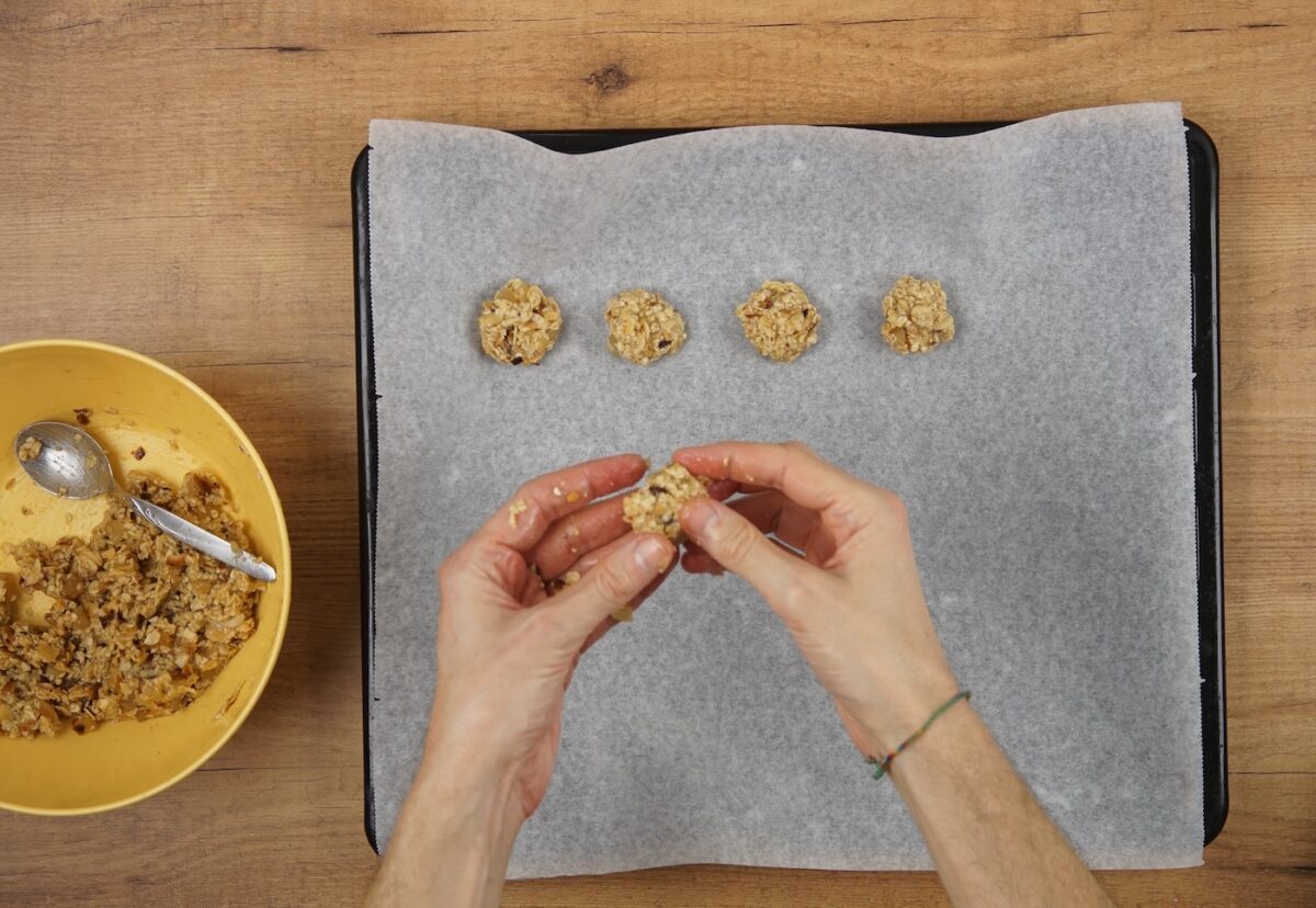 Galletas de avena y manzana. Una receta muy fácil paso a paso