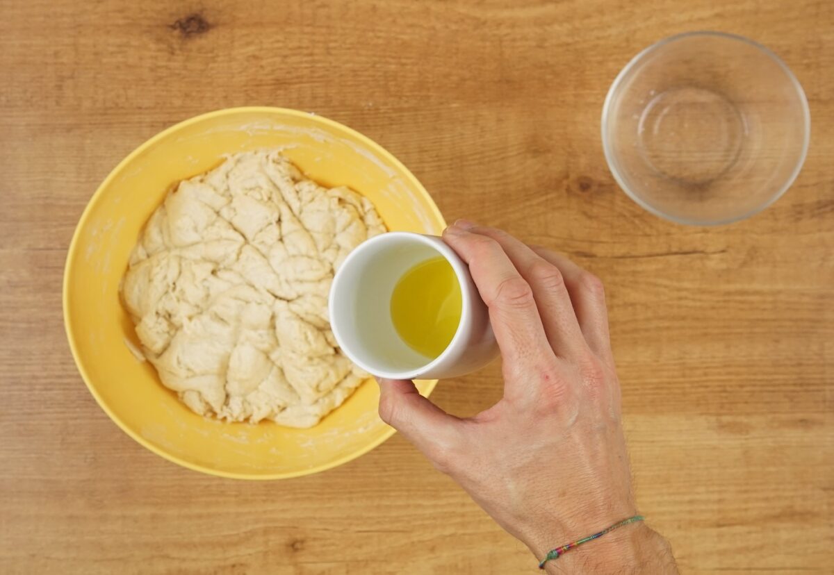 Pizza napolitana con masa casera