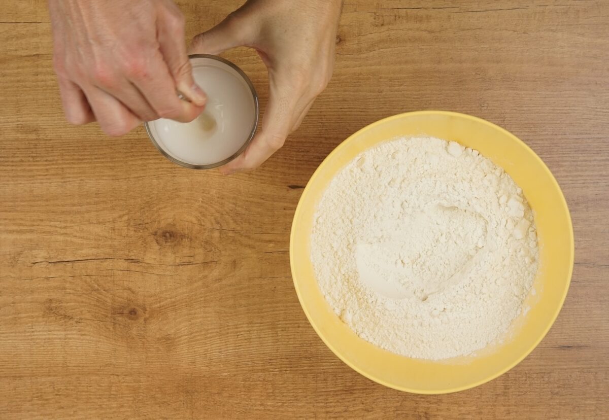 Pizza napolitana con masa casera