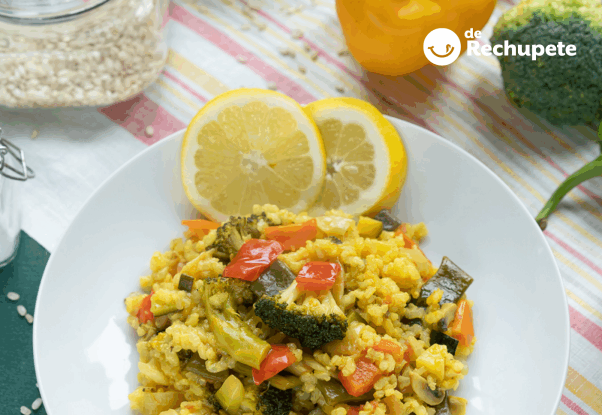 Arroz integral con verduras
