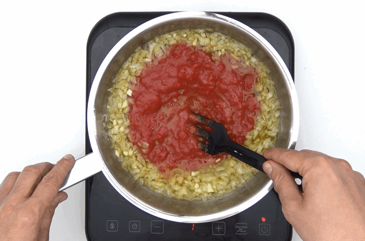 Pollo en salsa de tomate