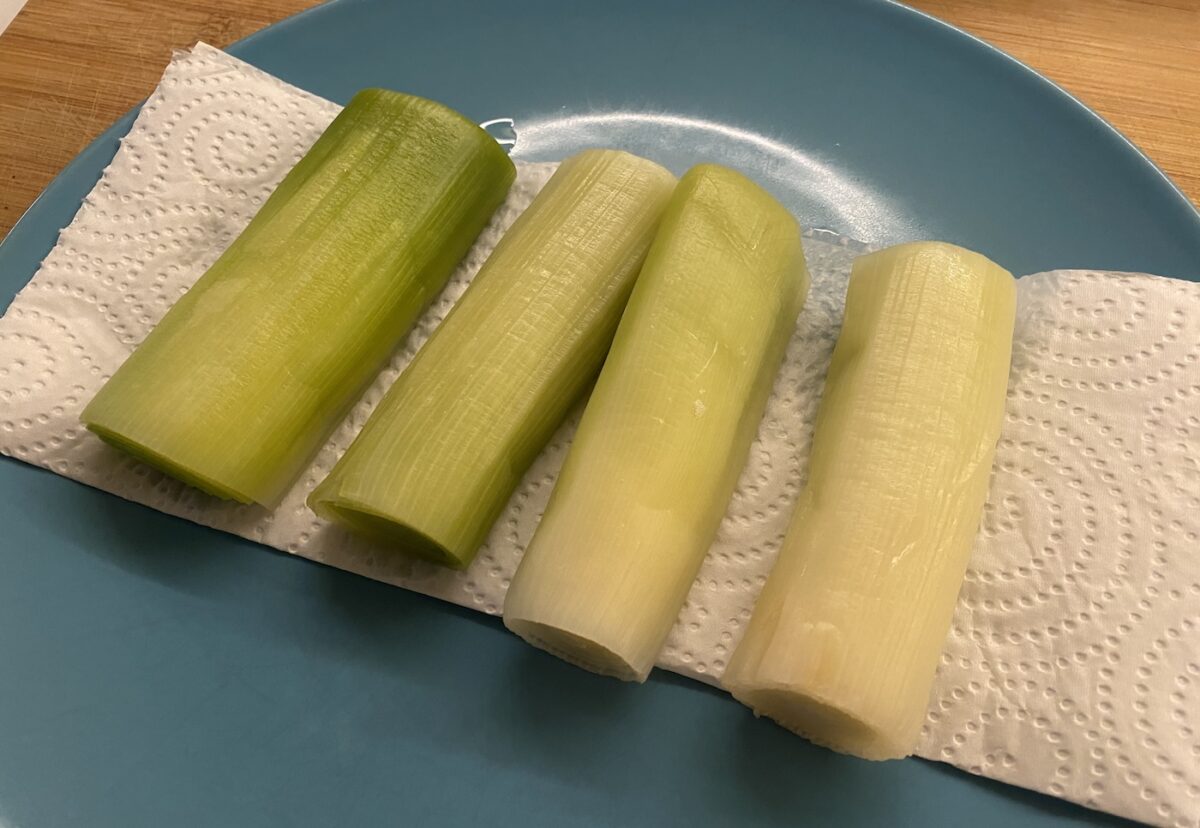 Puerros gratinados. Una receta fácil paso a paso