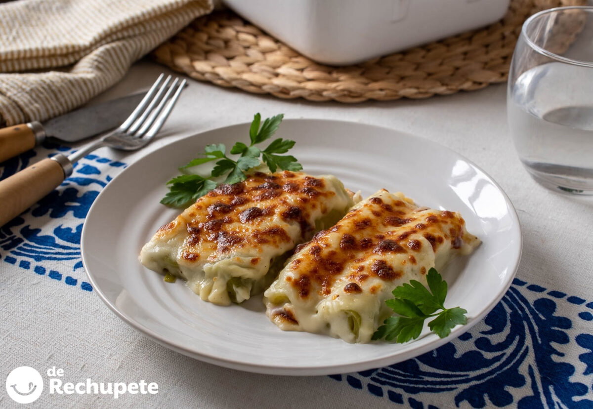 Puerros gratinados. Una receta fácil paso a paso