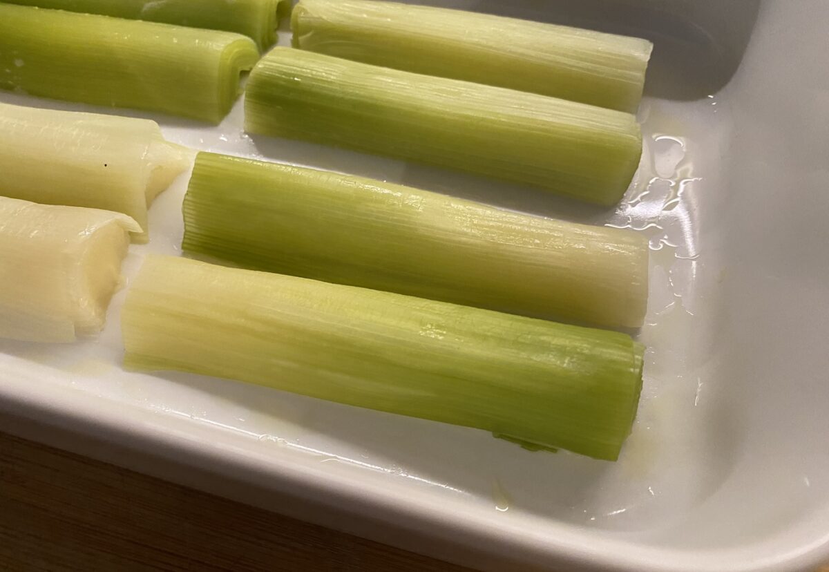 Puerros gratinados. Una receta fácil paso a paso