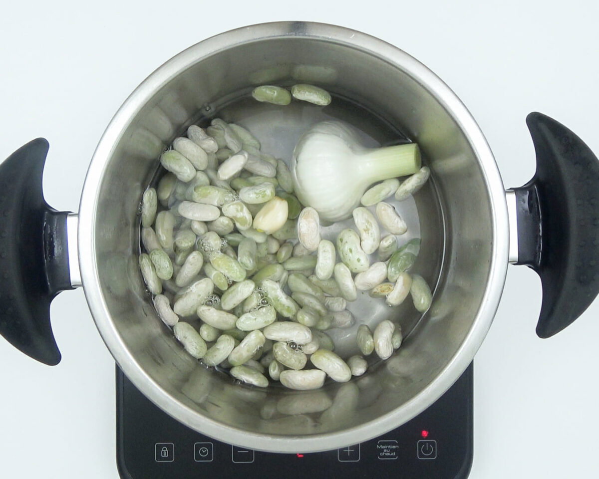 arroz con habichuelas y jamón paso 7
