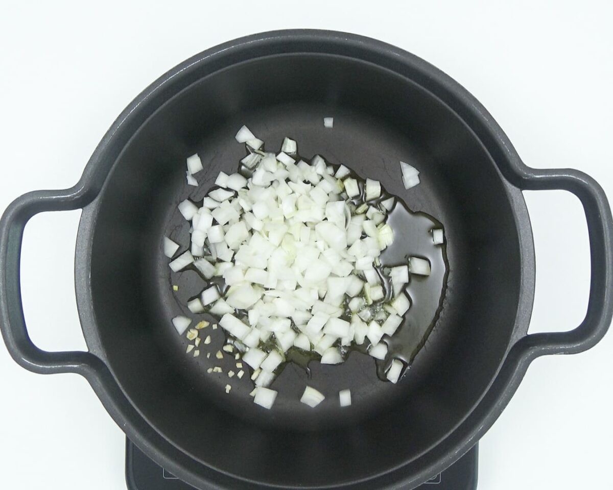 arroz con habichuelas y jamón paso 8