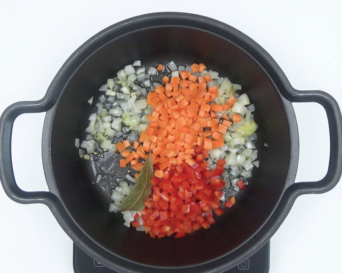 arroz con habichuelas y jamón paso 9