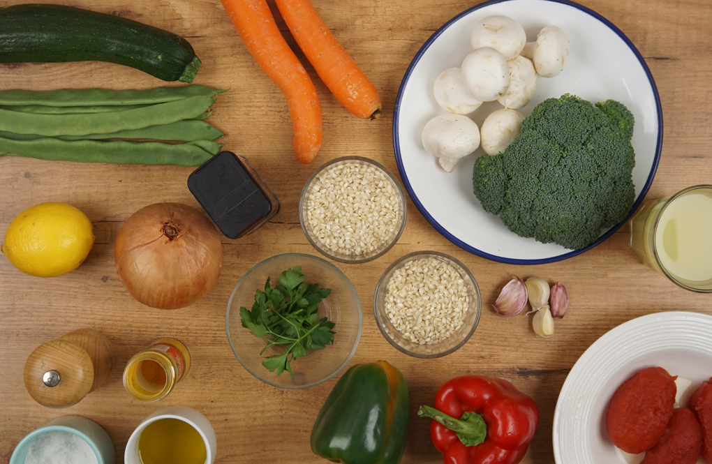 Arroz integral con verduras