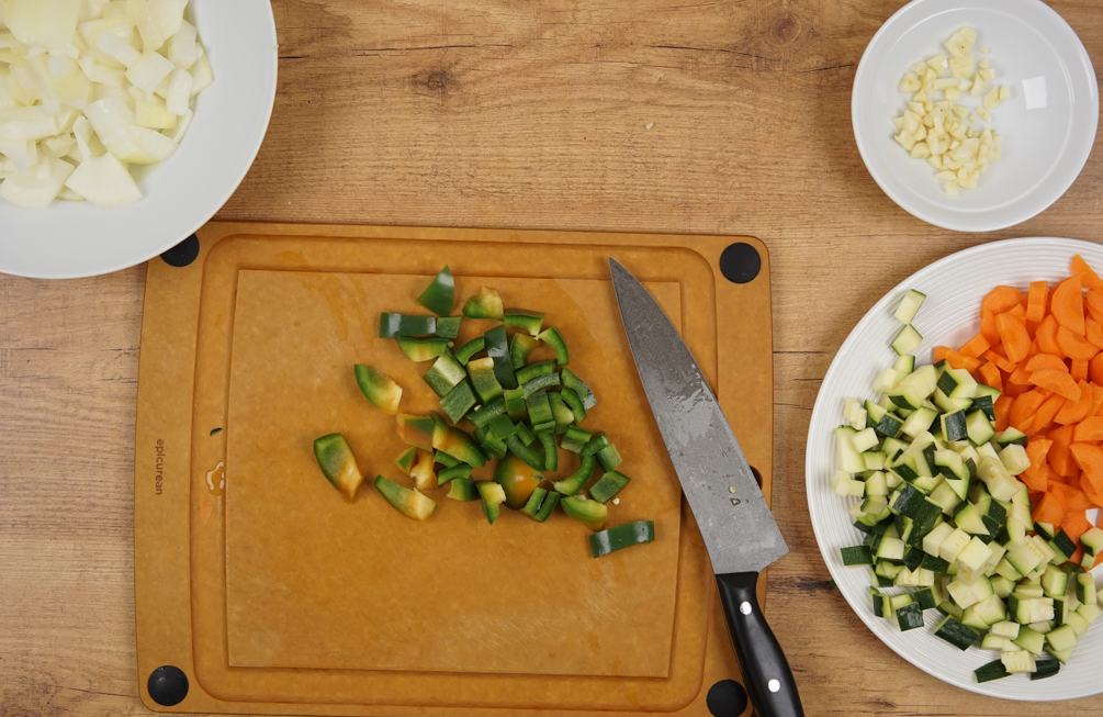 Arroz integral con verduras