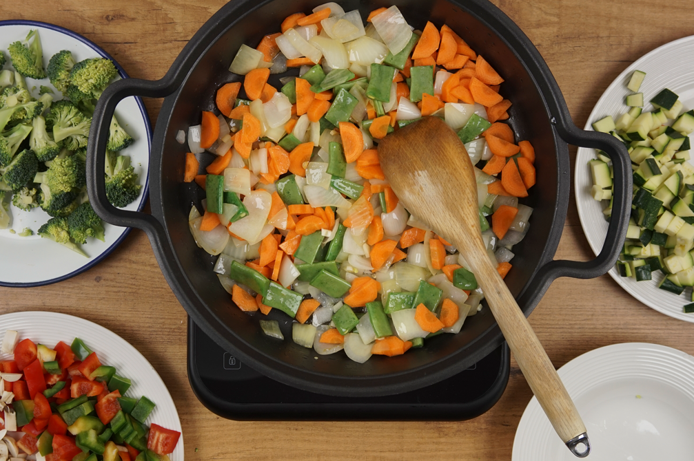 Arroz integral con verduras