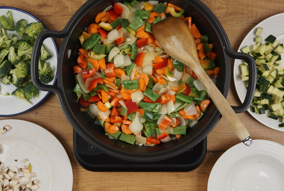 Arroz integral con verduras