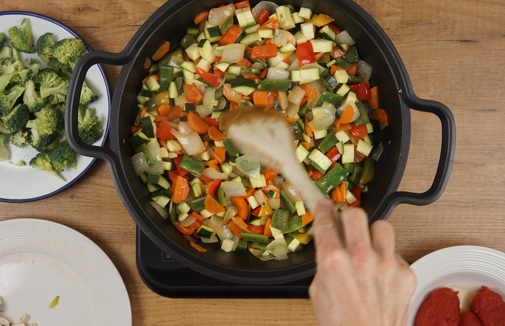 Arroz integral con verduras
